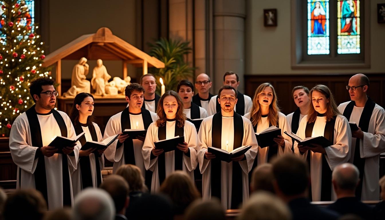 participez à notre célébration en direct de noël 2025 avec des chants gospel sacrés. vivez une fête joyeuse et spirituelle en compagnie du seigneur, pleine de musique et d'émotion.