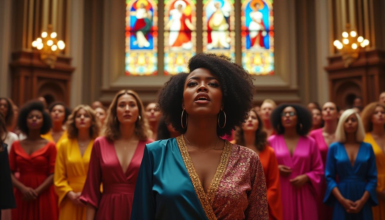 découvrez une version inédite et féminine du notre père, revisitée en style gospel pour une expérience spirituelle unique et émouvante.