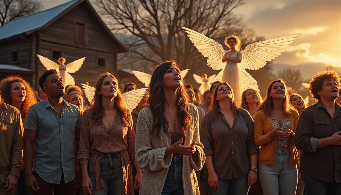 découvrez 'les anges dans nos campagnes', un chant de noël gospel puissant et émouvant qui réinvente la magie des fêtes avec une énergie unique et inoubliable.