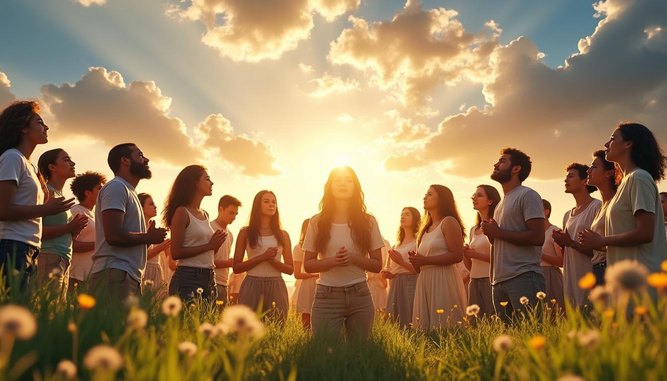 découvrez la prière du notre père et sa signification profonde, invoquant l'avènement du règne divin parmi nous.